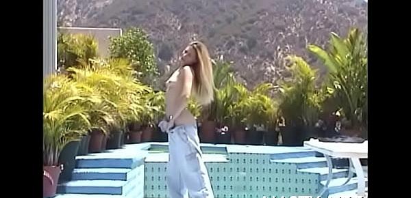  Cheerful teen blonde Camille gets fucked roughly